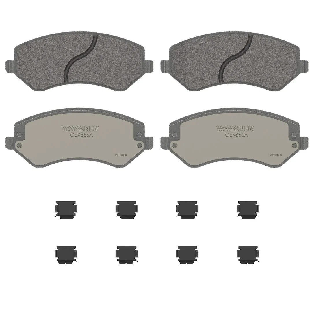 OEX856A – WAGNER BRAKE Brake Pad, FMSI Number D856A-7732 Ceramic Set Of 4 With Mounting Hardware